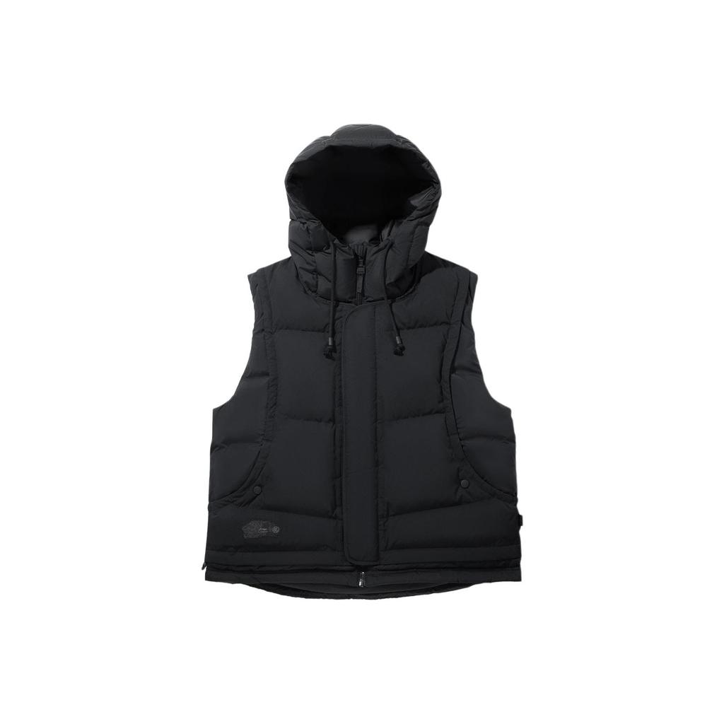 Li Ning X Jackie Chan Collaboration Kung Fu Series Hooded Zipper Solid Color Comfortable Versatile Vest Men Vest AMRV049-3