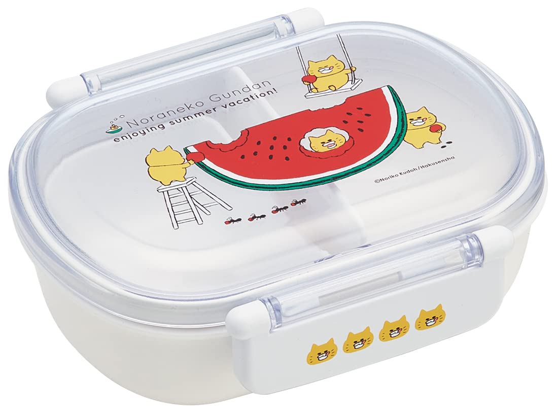 

Skater Lunch 1 with Inner Container Dish Dome Shape for Fluffy Kids Antibacterial Made in Noraneko For Boys and QAF2BAAG Children s Box, Tier, 360ml,