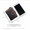 Women's Wallet PU Leather Short Zipper Credit Bank Business Card Holder Buckle Sanded Portable Anti-theft Brush Mini Coin Purse