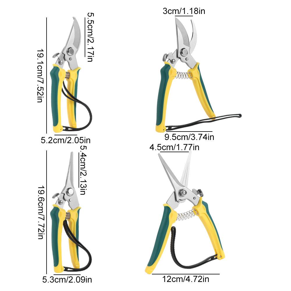 Ergonomic Handle Garden Pruner Safe Lock Horticulture Secateur Pruning Shears Florist Work