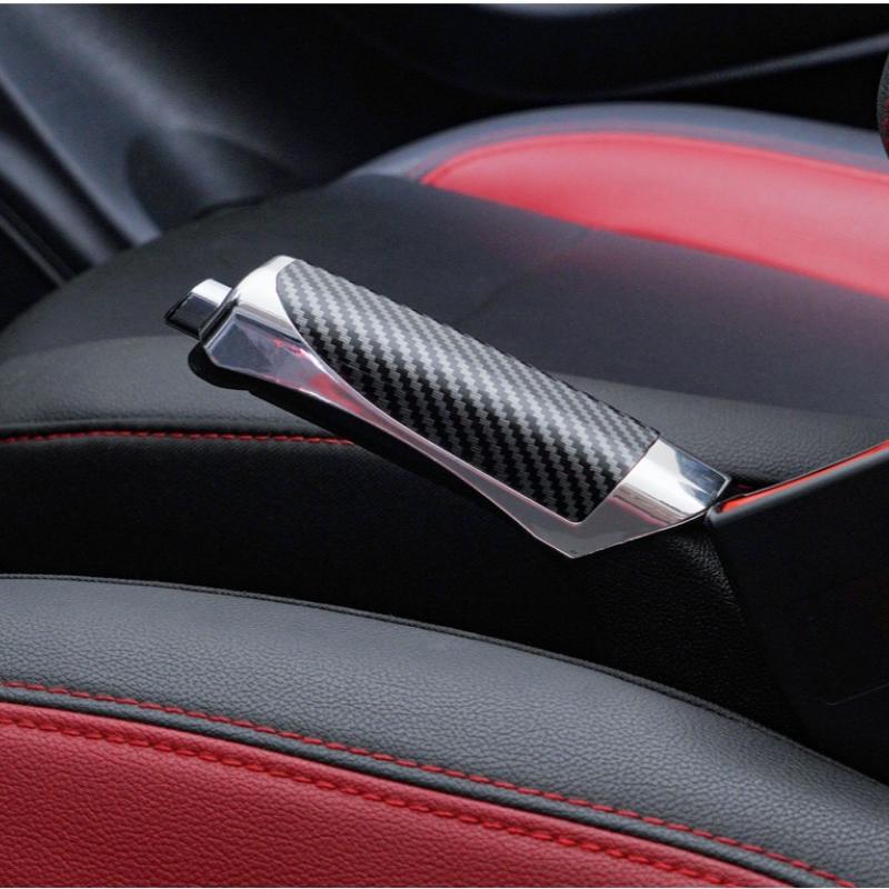 Car Hand Brake Handbrake Grips Protection Cover Carbon Parking Brake For C1 C2 C3 C4 C5 C6 C8 C4L DS3 DS4 DS5 LS DS6