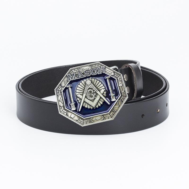 Men's Personalized Belt Fashion Trend Belt Pure Cowhide Belt