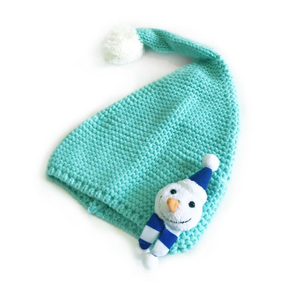 Solid Color Kids Beanie Keep Warm Children Hat Cartoon Baby Christmas Hat  Winter