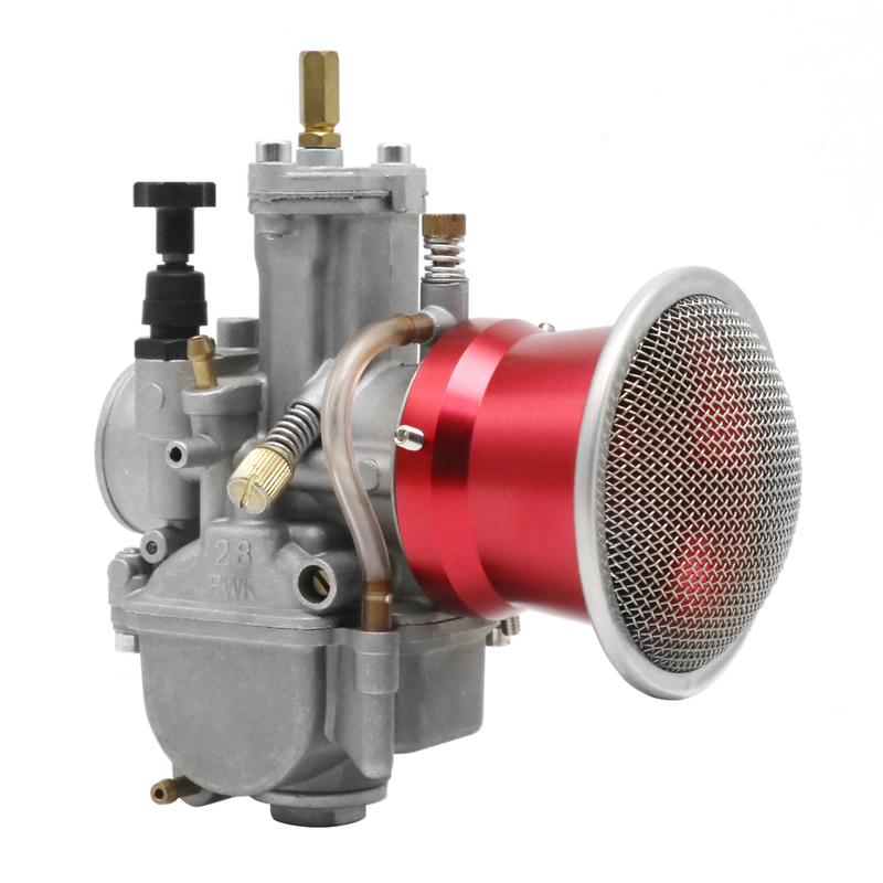 ZSDTRP 50mm Motorrad Vergaser Velocity Stack Motorrad Vergaser Luftfilterbecher Trichter Mit Gaze Für PWK 21-34mm PE28 30