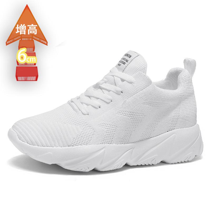 Höhe erhöhen 8CM Herrenschuhe Sportschuhe Frühling und Sommer Mesh Freizeitschuhe Trendschuhe Weichsohle Reiseschuhe Student Laufschuhe Herren