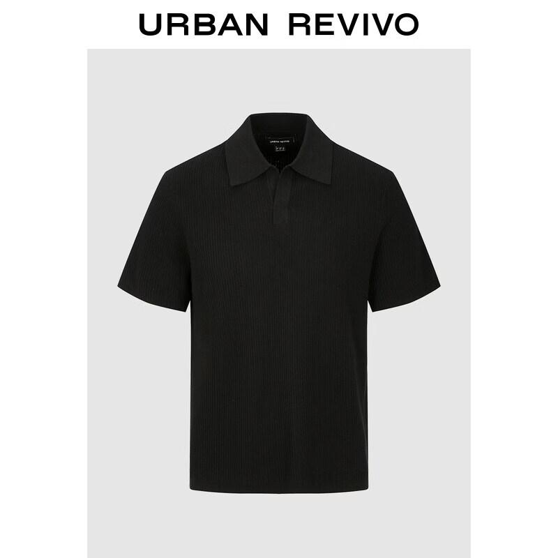 UR2026 Men s Short Sleeve Knit Pullover M