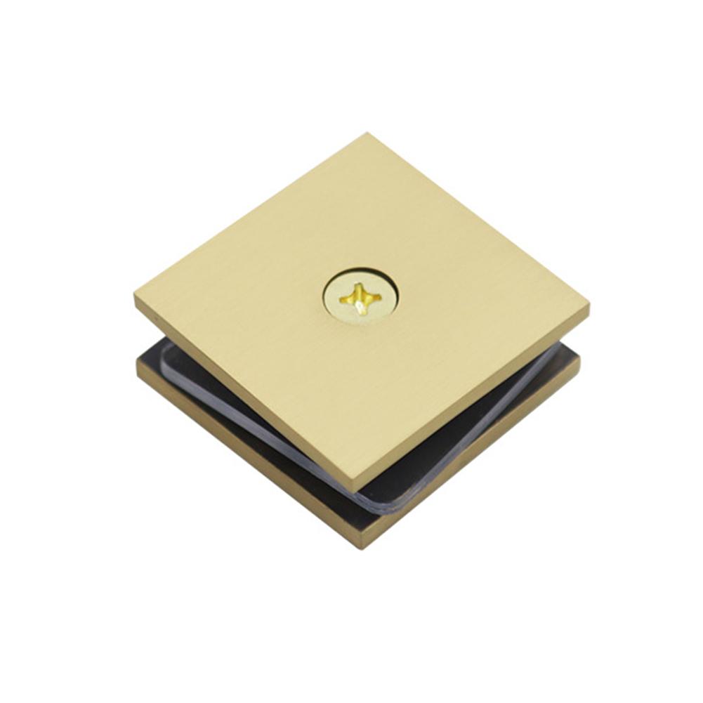 Glass Panel Fixing Brass Glass Clamp For Glass Shower Doors 8-12 Mm Glass Compatibility Easy To Install U-Clamp Chrome