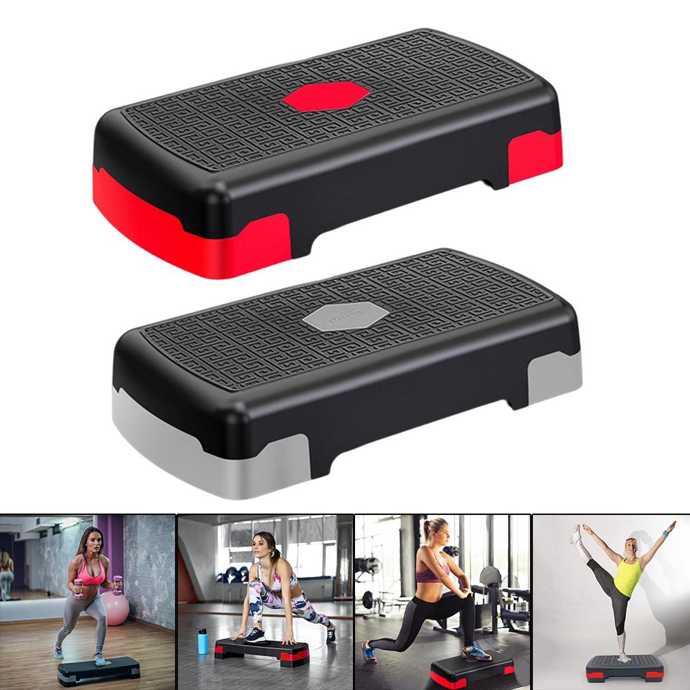 Adjustable Aerobic Pedal Home Gyms Training Mini Fitness Step Pedal Exerciser Wear Resistant Non Slip Durable Fitness Equipments