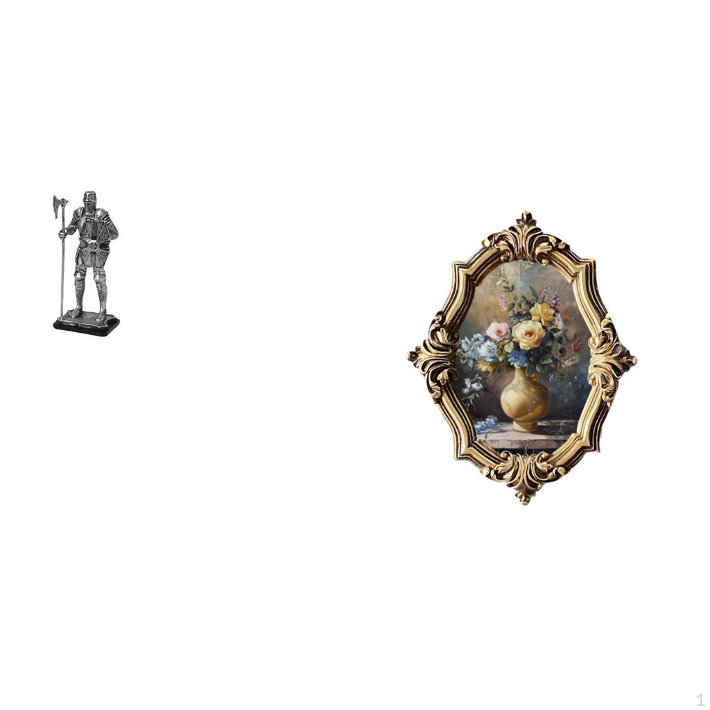 Figurine Decorative Statue Photo Frame Resin Picture Vintage Design Art Crafts Collections