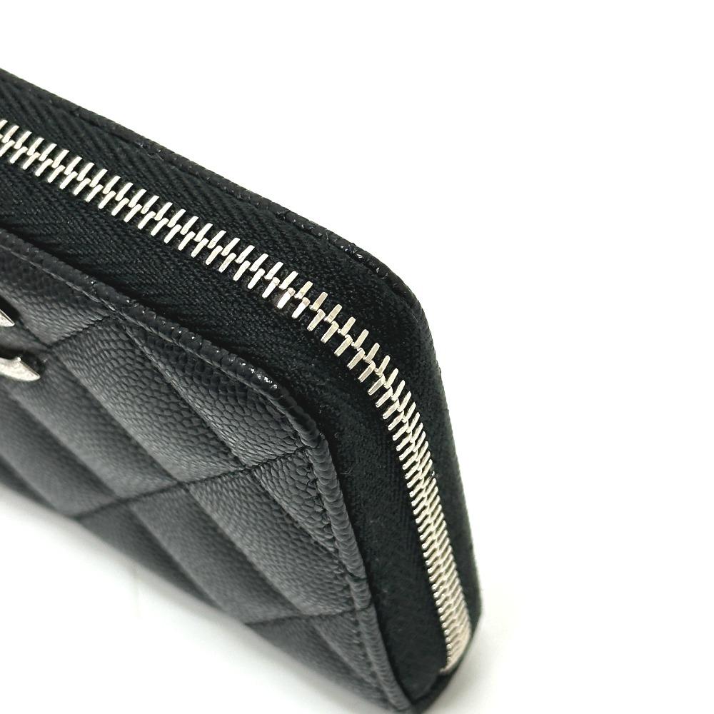 CHANEL AP3728 25B Matelasse Star CC Mark Zip Folded wallet  Unused