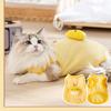 Frühlings- und Sommer-Katzenkleidung niedliche dreidimensionale Küken-Zugweste blaue Katze Kätzchen haarlos Katze atmungsaktive Haustierkleidung