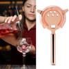 Stainless Steel Cocktail Strainer Shake Drinks Ice Mixed Filter for Bar Club Party (Rose Gold)