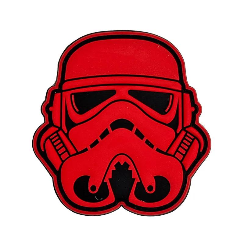 Star Wars Pvc Soft Rubber Badge, Interstellar Guard, Imperial Soldier, Adhesive Nylon Fastener Patch, Anime Decoration