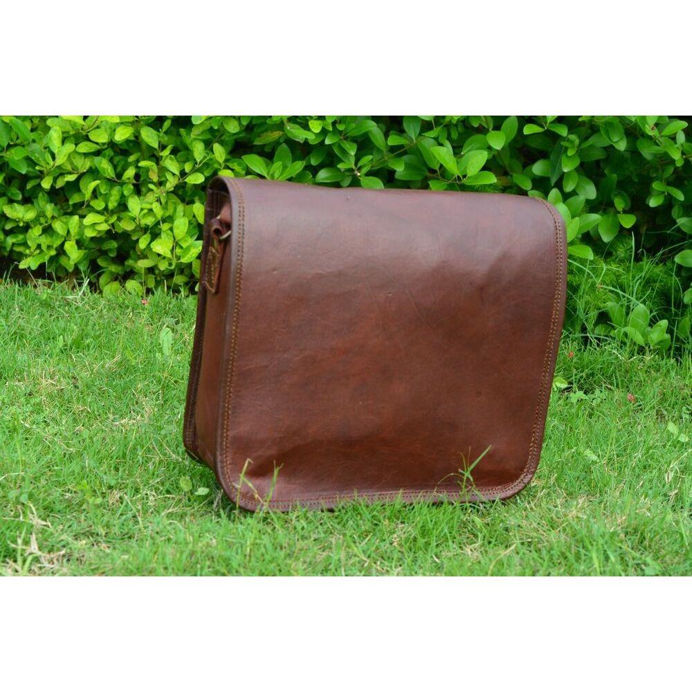 Винтажная сумка через плечо из натуральной кожи из натуральной козьей кожи размером 11 — фото 3