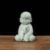 DIY Little Monk Ornament Chinese Style Buddha Statue Mini Bald Monk  Fish Pond Landscaping