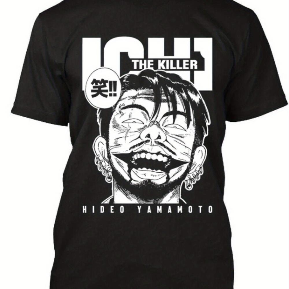 Unisexs Ichi The Killer Anime Unisexga Graphic Tshirt Japanese Unisexga Tee With Ichis Iconic Face And The Killer Slogan
