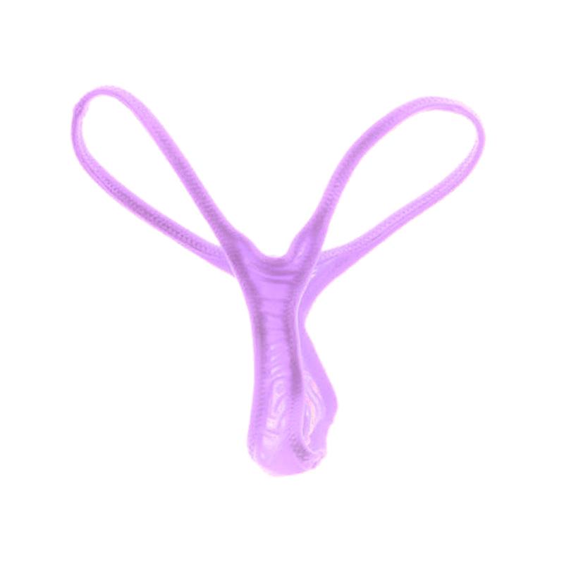 1Pc Briefs Mini Nylon Solid Color Underwear Sexy Low Waist Bikini Underpants Men's