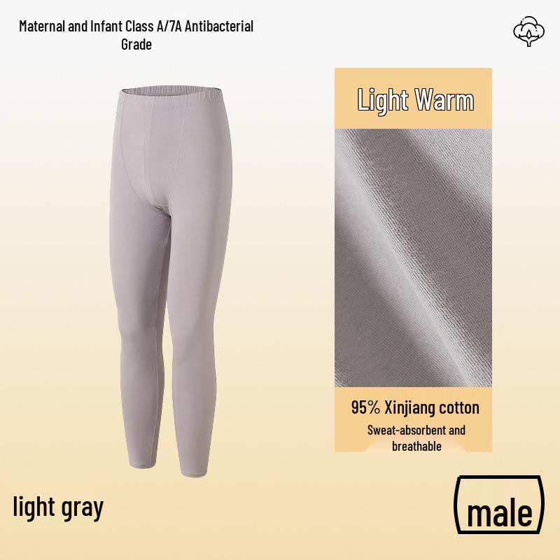 Class A Pure Cotton Thermal Underwear Set for Couples: Thin, Elastic, Warm Winter Wear for Men & Women