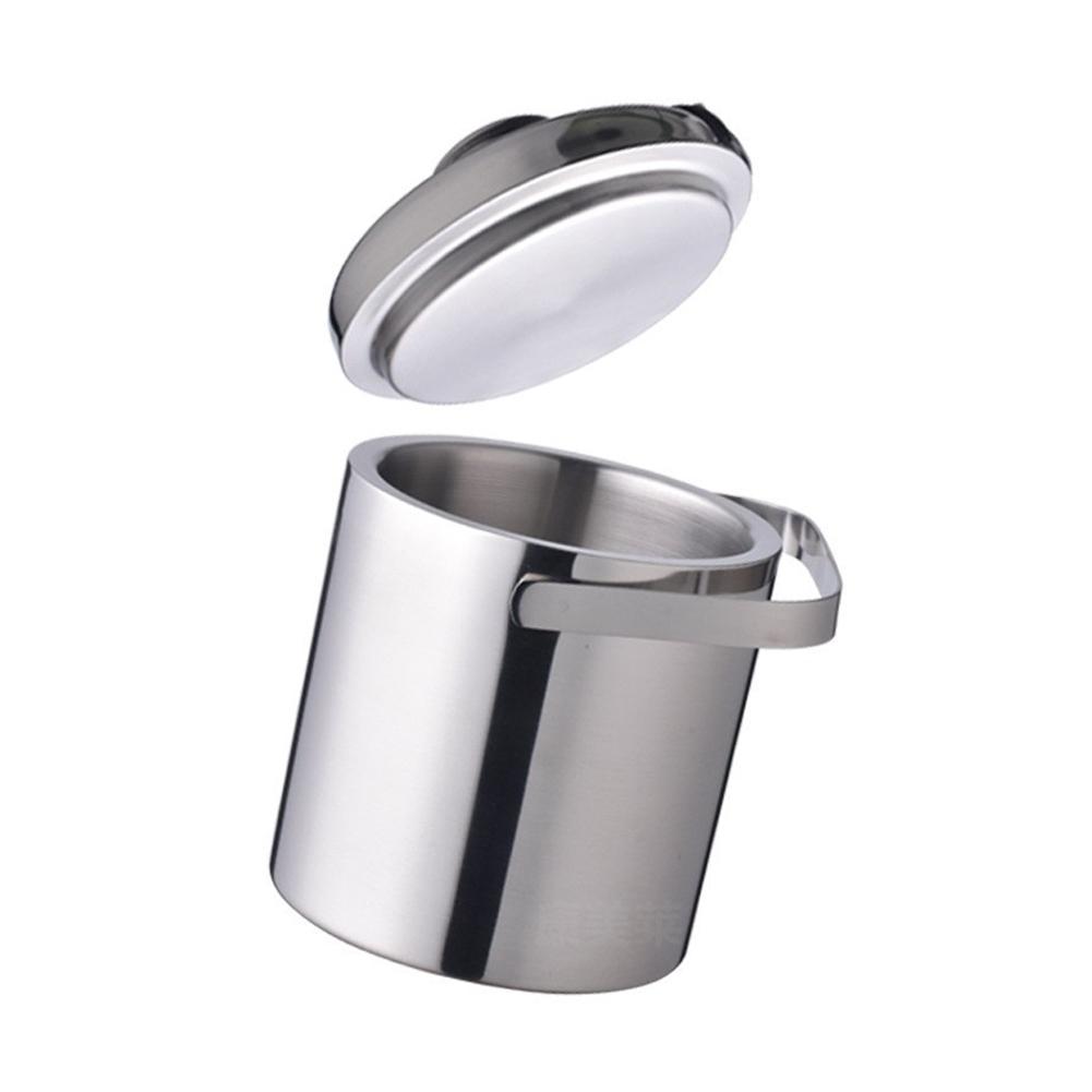 Stainless Steel Double Walled Insulated Ice Buck Ice Bucket Cold Beer Cooler Suitable For Outdoor Camping Home Bar Chilling