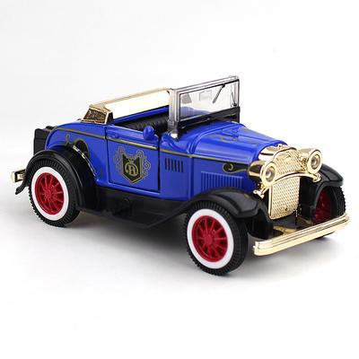 1/32 Escala Pull Back Vintage Car Classic Model Die-Casting Metal Car Toy para Crianças