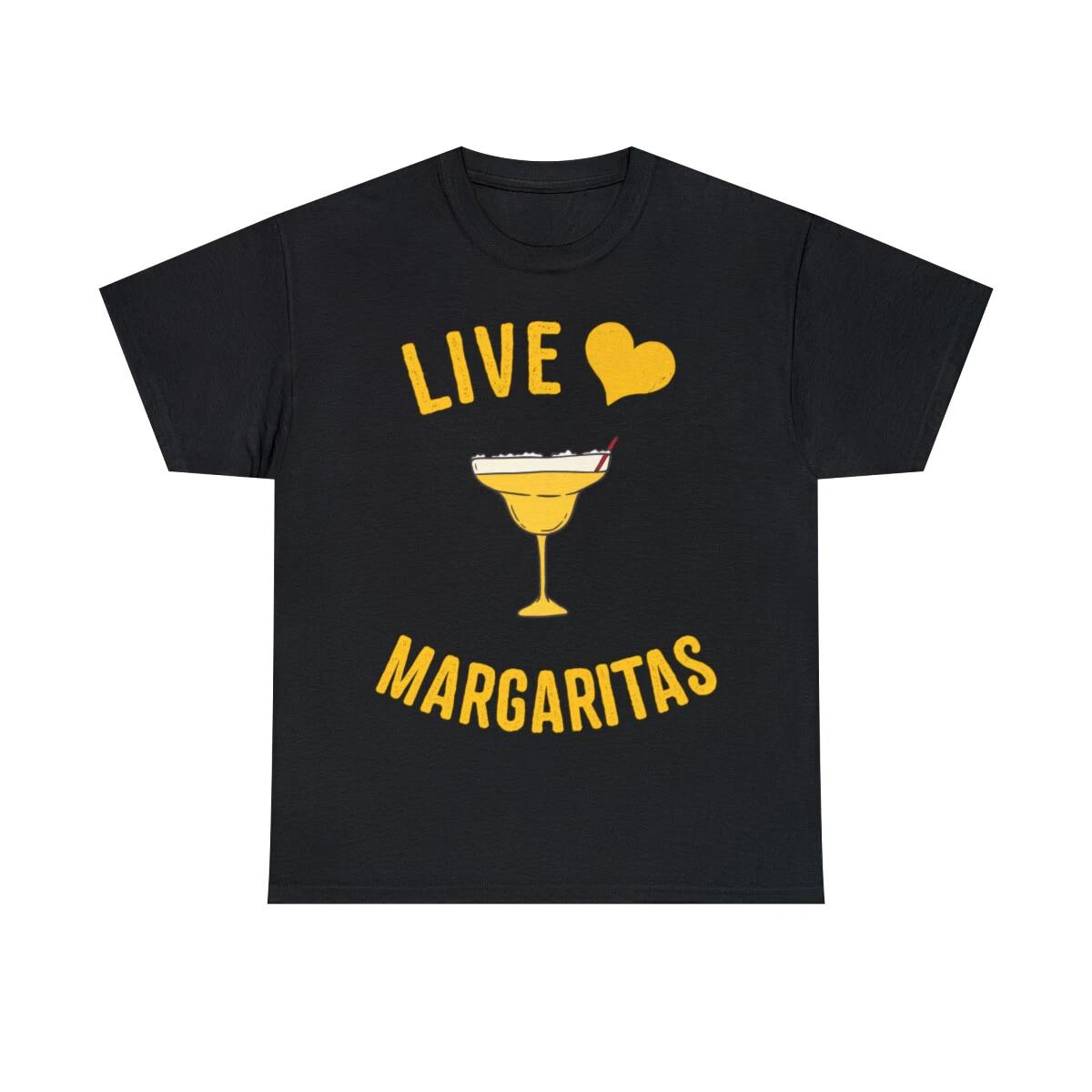 Футболка с графическим принтом  Живи, люби, маргариты , S-5XL L