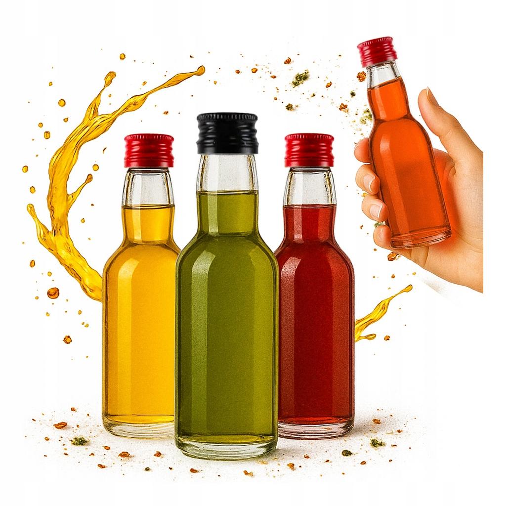 50x MINI MONOPOLY Glass Bottles 40ml Miniature BOTTLE for Alcohol Gift