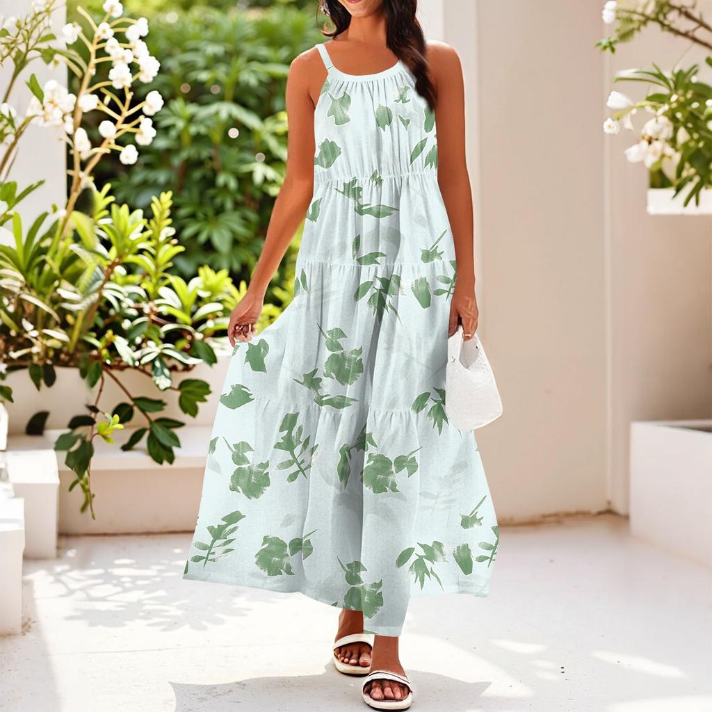 Women's Summer Casual Fashion Suspender Sleeveless Dress