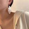 Korean-Style Water Drop Shell Tassel Earrings for Women