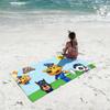 Cartoon S-Safety-Sheriff Labrador-S Towel Shower Sauna Travel Spa Quick Dry Gym Accessories Soft Large Beach Towels