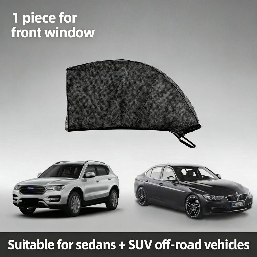 Car Window Mosquito Screen and Sunshade - Heat Insulation, Ventilation, Insect Protection Cover