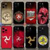 Isle of Man Coat of Arms Phone Case For Apple iPhone 15,14,13,12,11,Pro,X,XS,Max,XR,Plus,Mini Soft Black Cover