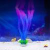 4PCS Realistic Plant Fishtanks Decoration Artificial Water Plant with Base for Office Commercial Aquariums Landscaping