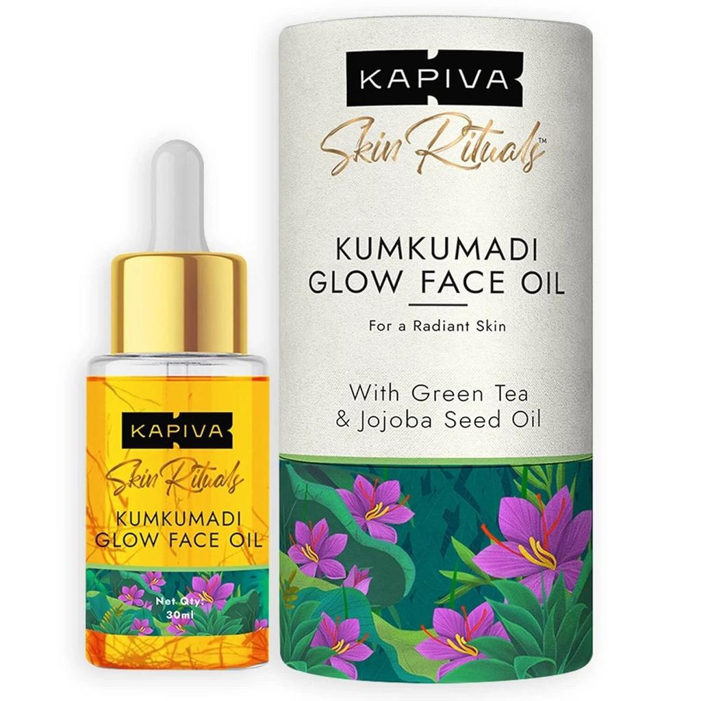 Kapiva Olio Viso Kumkumadi Glow Per Pelle Luminosa & Ridurre Macchie Scure 30ml