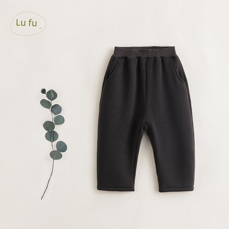 [Fleece-Lined and Thickened] Mark Jenny Girls  Warm Sweatpants Children s Joggers 2025 Winter Pants 231992