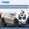 Splash Guards Mud Flap Car Mud Flaps Black Wheel Fender Mudflaps for Lexus RX RX200t RX300 RX350 RX350L F-sport RX450h 2016-