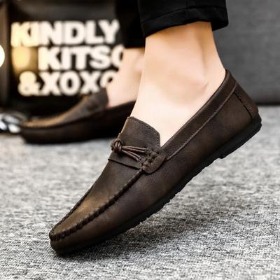 Moda Zapatos Mocasines Hombre Hombre Zapatillas Caminar Moda Mocasines Calzado de Diseño Masculino Marca Casual Cuero Náuticos para Hombre