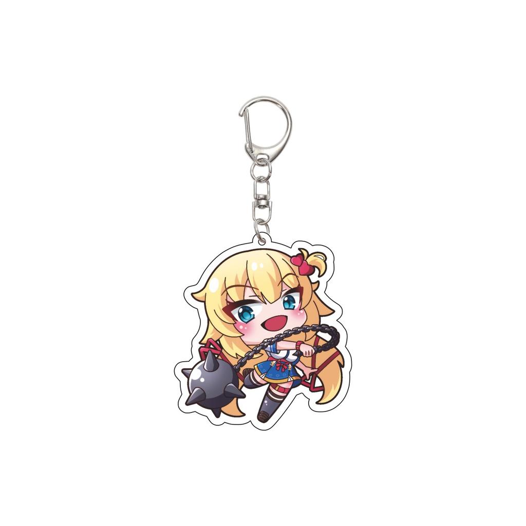 55MM Anime Hololive Keychain Hoshimati Suisei/Natsuiro Matsuri/Akai Haato Key Chain Acrylic Model Plate Christmas Gifts