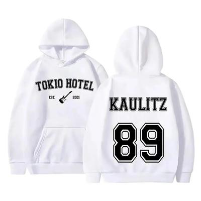 Tokio Hotel Rock Band Rapper Kaulitz 89 Print Herbst Männer/Frauen Baumwolle Hoodie Lässige Übergroße Pullover Sweatshirt Unisex Kleidung