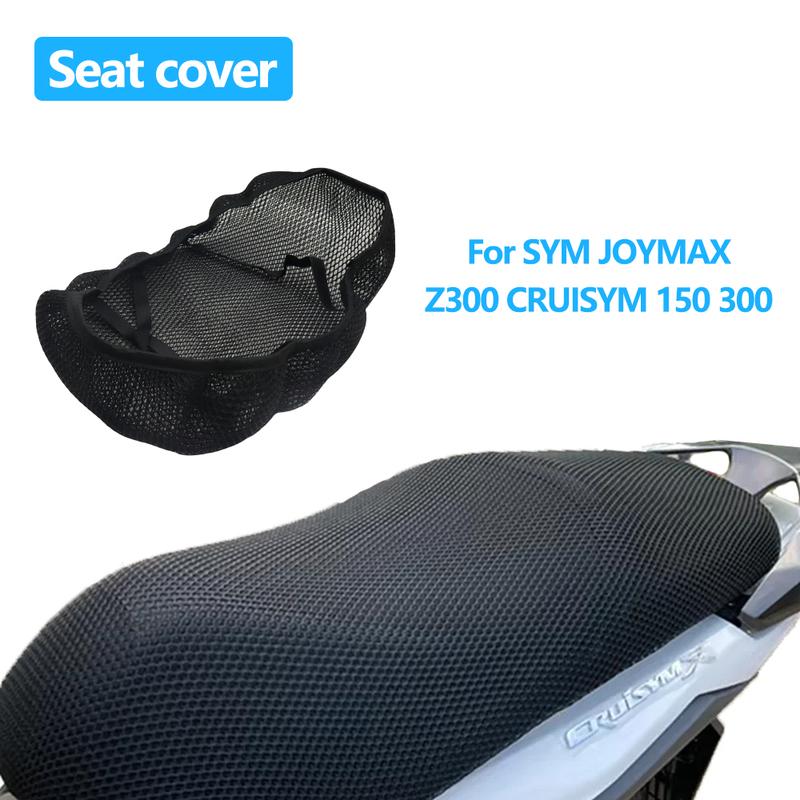 For SYM JOYMAX Z300 CRUISYM 150 300 Motorcycle Seat Cover 3D Mesh Fabric Seat Non-Slip Breathable Protect Cushion