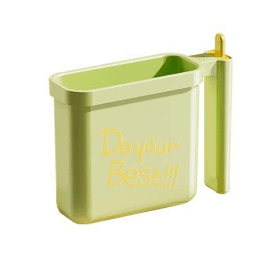 Instant Noodle Bowl Portable Noodle Container with Handle High Temperature Resistant Noodle зелёный