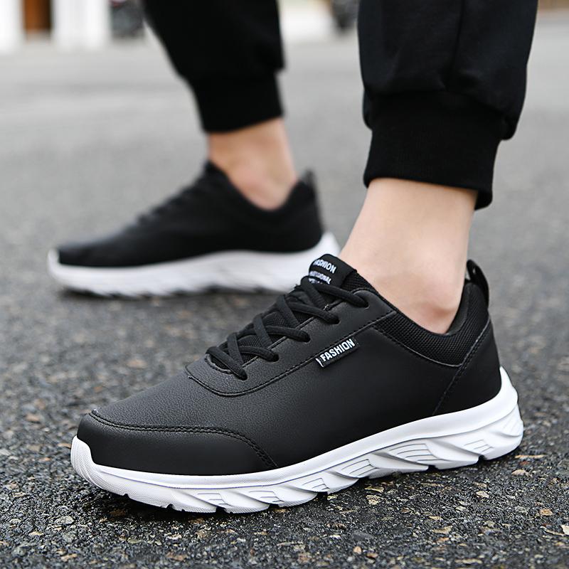 38-46 Men's Ultra-light Large-size Scrub Leather Surface Low-cost Sports Shoes