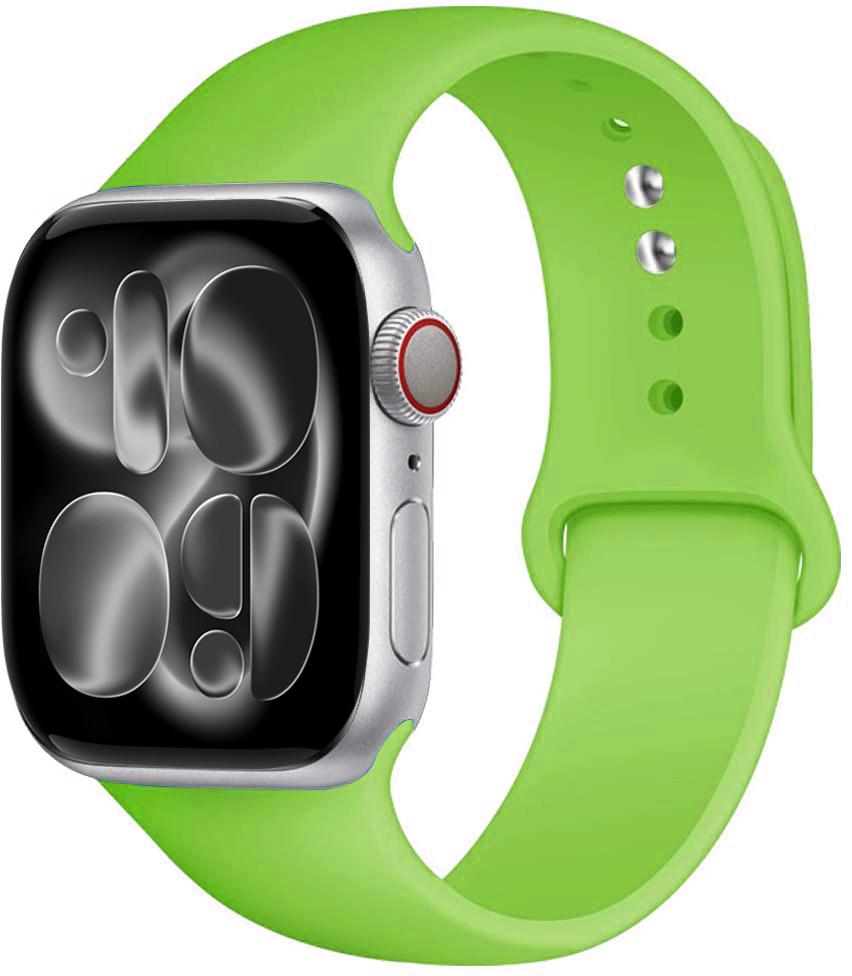 Silicone strap For Apple Watch 11 band 44mm 40mm 49mm 45mm 41mm 38 46mm 42mm correa bracelet iWatch series 9 8 7 6 SE ultra 2 3