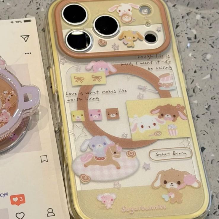 Cute Illustration Penguin Dessert Magnetic Attraction for Iphone17promax Apple 16 New 15 Anti-drop Mobile Phone Case