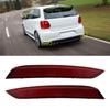 Car Rear Bumper Reflector Light  Brake Lamp Fit for VW POLO HB 2014-2017 Red Light Tail Brake Rear Fog Lamp Dynamic Turn Signal