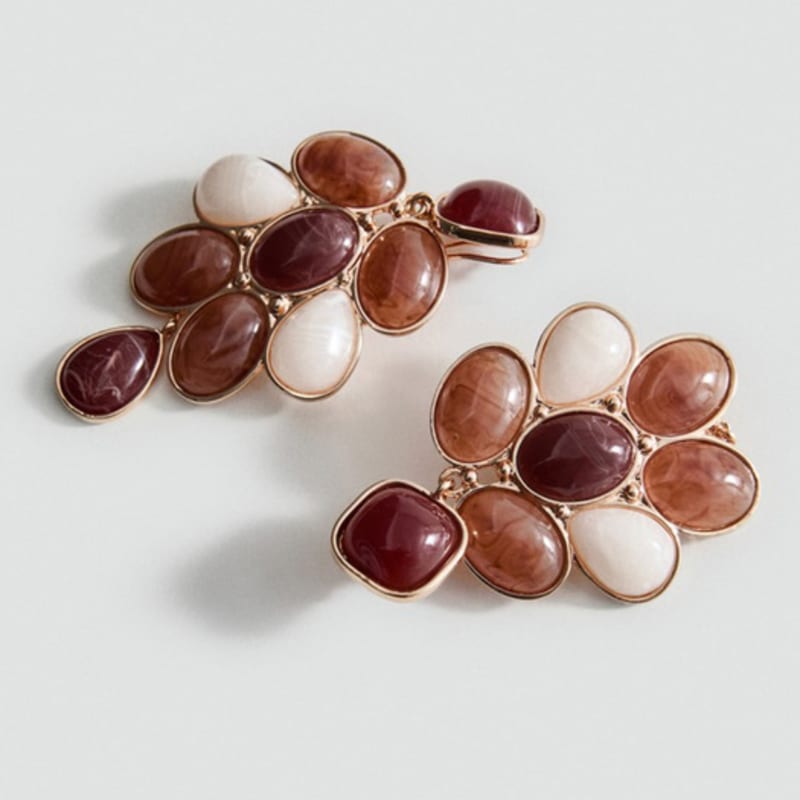 Mango MANGO WOMAN Earrings LUNA Brown 17014127