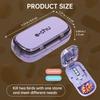 Pill Cutter With Invisible Storage Box Portable 2 In 1 Mini Drug Tablet Medicine Small Small Medicine Box Health Care Pills Case