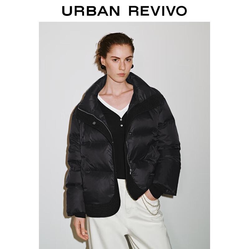 

Женская стеганая куртка UR с воротником-стойкой и пуховым утеплителем