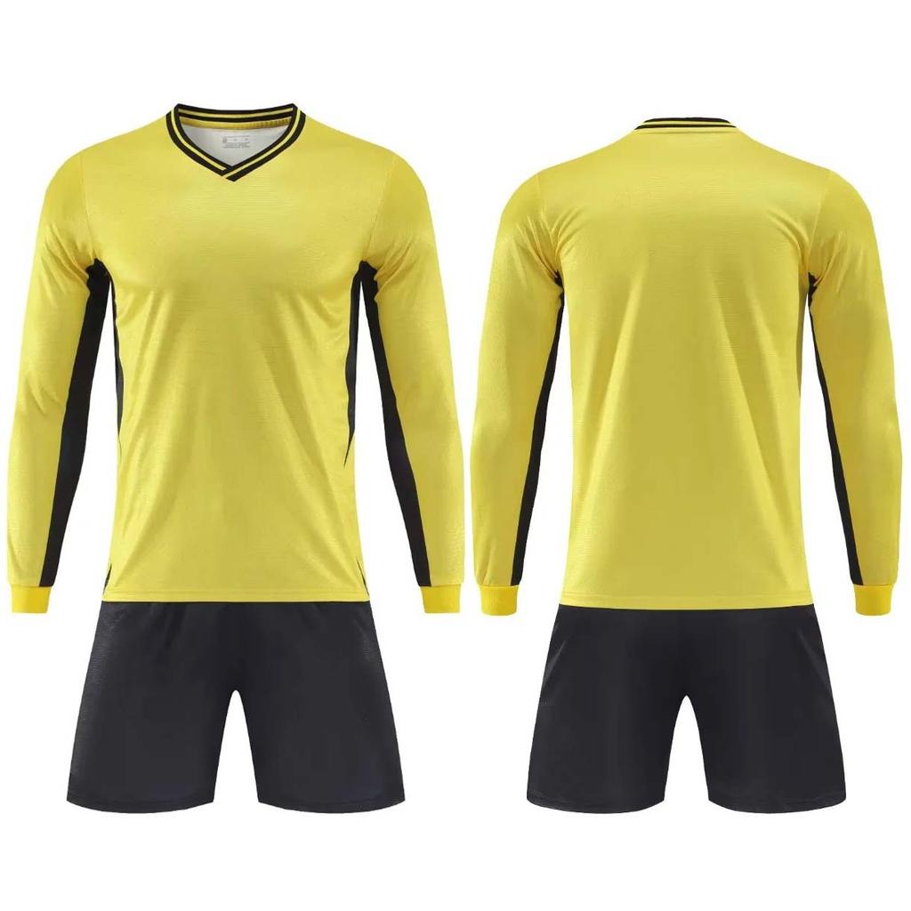 Long-sleeved football suit autumn and winter children's quick-drying sports suit student training suit printed football suit wholesale