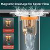 One-Way Drain Valve Drain Filter Magnetic Self-Closing Shower Drain Floor Drain  Bath Shower