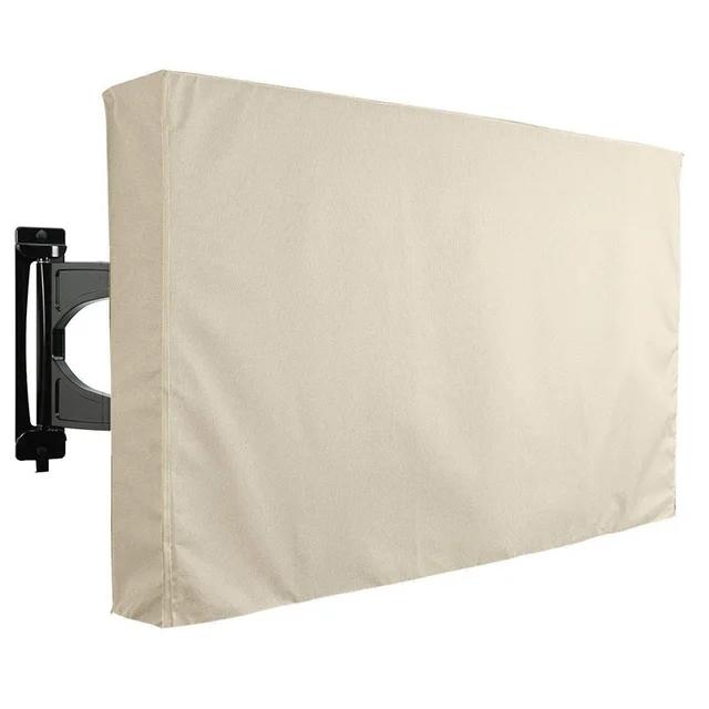Outdoor TV Protection Cover, 1 Piece, 600D Thick Fabric Cover, Waterproof, Windproof, and Dustproof, Suitable for Outdoor TVs